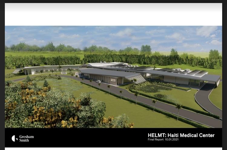 Aerial rendering of the Limonade medical center