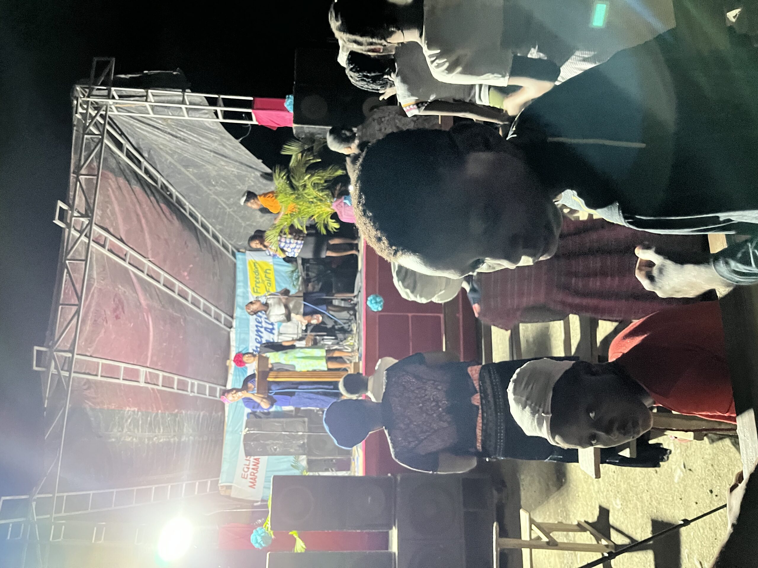 Evening crusade service in Cap-Haïtien